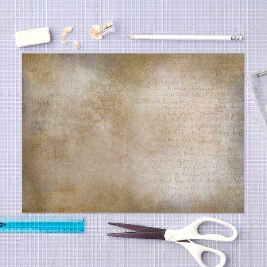Gold Grunge Background met Script Tissuepapier (Craft)