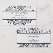 GOLD Grunge Damask make up Artist Visitekaartje (Voorkant / Achterkant)