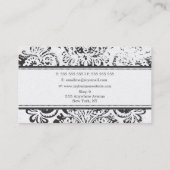 GOLD Grunge Damask make up Artist Visitekaartje (Achterkant)