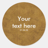 Gold Grunge Squares feestvieren Stickers (Voorkant)