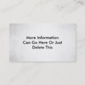 Gold Grunge Steel Metal Watch Visitekaartjes (Achterkant)