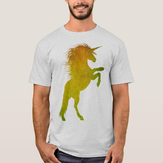 Gold Grunge Unicorn T-shirt (Voorkant)