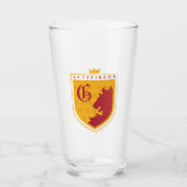 Gold GRYFFINDOR™ Crowned Crest Glas (Voorkant)