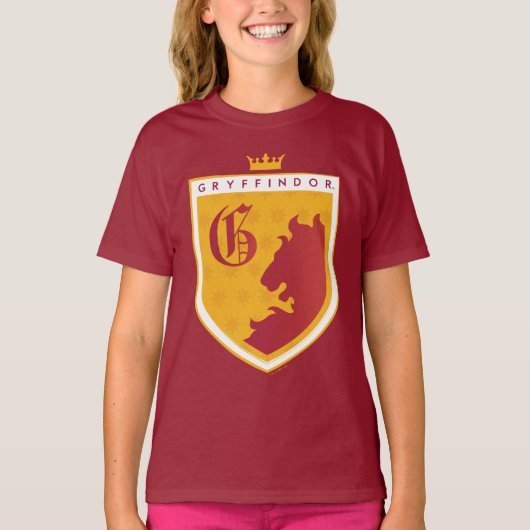 Gold GRYFFINDOR™ Crowned Crest T-shirt (Voorkant)