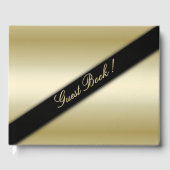 Gold Guest Book Gastenboek (Voorkant)