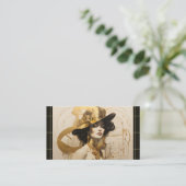  Gold Haarstylist schoonheidssalon cosmetica Visitekaartje (Staand voorkant)