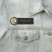 Gold Haarstylist Spa Therapist Salon Employee Naamplaatje (In situ)