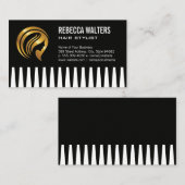 Gold Hair Logo | Schoonheid van vrouwen Visitekaartje (Voorkant / Achterkant)