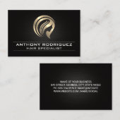 Gold Hair Metallic Logo Visitekaartje (Voorkant / Achterkant)