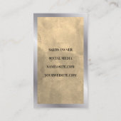 Gold Hair Salon Logo | Schaar Visitekaartje (Achterkant)