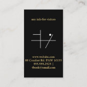 Gold Hair Salon Visitekaartje (Achterkant)