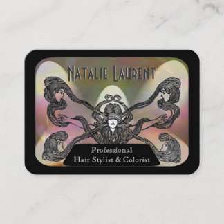 Gold Hair Stylist Professional Beauty Visitekaartje
