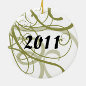 Gold Half-moon Betta Siamese gevechtsvis Keramisch Ornament (Achterkant)