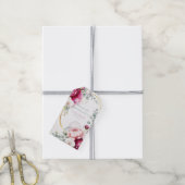 Gold Halo Garden Peonies & Orchids Floral Wedding  Cadeaulabel (Met Touw)