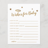 Gold Halo Heaven Sent Shower wenst Baby (Voorkant)