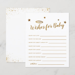 Gold Halo Heaven Sent Shower wenst Baby