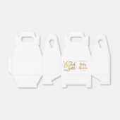 Gold Halo Heaven Verzonden Baby shower Bedankdoosjes (Uitgevouwen)