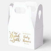 Gold Halo Heaven Verzonden Baby shower Bedankdoosjes (Geopend)