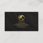 Gold Hammer Black Granite Texture Builder Mason Visitekaartje (Achterkant)
