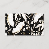 Gold Hand Drawn Wildflower WeddenDetails Informatiekaartje (Achterkant)