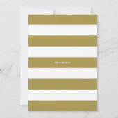 Gold Hand Lettered Baby shower Invitation Kaart (Achterkant)