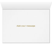 Gold Hand lettered "Time to suit" (Binenzijde Horizontaal (Onderkant))