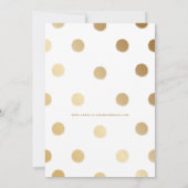 Gold Hand Verticale foto Opslaan Datum Aankondiging (Achterkant)