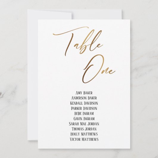 Gold Handschriftafel 1-zetkaartje (Achterkant)