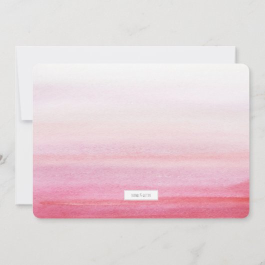 Gold Handwrited Baby Geboortefoto Aankondiging (Achterkant)