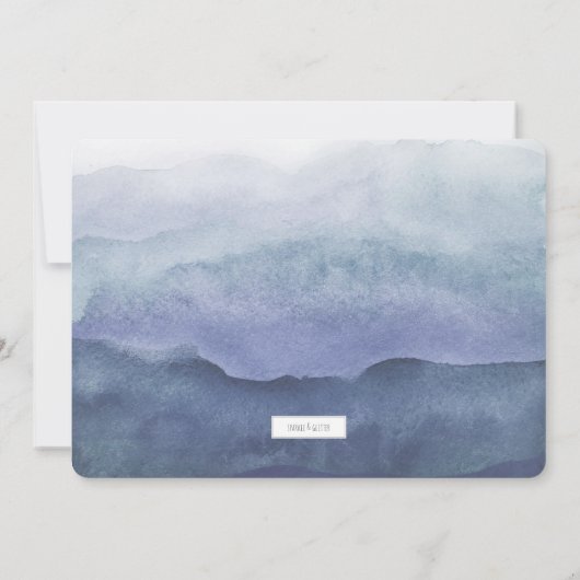 Gold Handwrited Baby Geboortefoto Aankondiging (Achterkant)