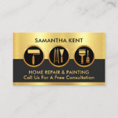 Gold Handyman-schildergereedschap Visitekaartje (Voorkant)