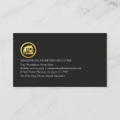 Gold Handyman Tools Frame Visitekaartje (Achterkant)