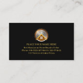 Gold Handyman Tools Home Repairs Visitekaartje (Achterkant)