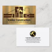 Gold Handyman Tools House Lijst Visitekaartje (Voorkant / Achterkant)