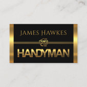 Gold Handyman Tools Panels Visitekaartje (Voorkant)