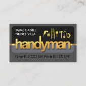 Gold Handyman Tools Signage Visitekaartje (Voorkant)