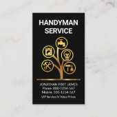 Gold Handyman Tools Tree Visitekaartje (Voorkant)
