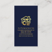 Gold Handyman Tools Tree Visitekaartje (Achterkant)