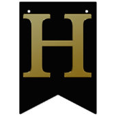 Gold Happy Birthday-banner Vlaggetjes (Tweede vlag)