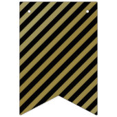 Gold Happy Birthday-banner Vlaggetjes (Eerste vlag)