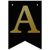 Gold Happy Birthday-banner Vlaggetjes (Derde vlag)