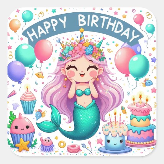 Gold Happy Birthday Classic Round Sticker (Voorkant)