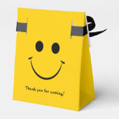 Gold Happy Face - Aangepaste verjaardag Bedankdoosjes (Achterkant)