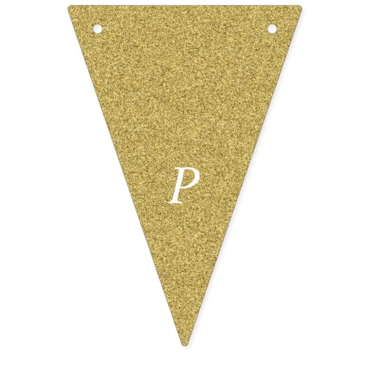 Gold Happy Jubileum Vlaggetjes (Derde vlag)