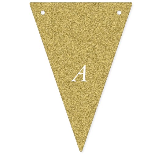 Gold Happy Jubileum Vlaggetjes (Tweede vlag)