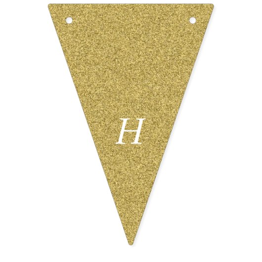 Gold Happy Jubileum Vlaggetjes (Eerste vlag)