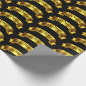 Gold Happy Nieuwjaarsfeest Cadeaupapier (Hoek)