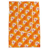 Gold Happy Thanksgiving Herfst Gift Medium Cadeauzakje (Achterkant)