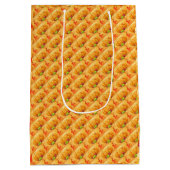 Gold Happy Thanksgiving Herfst Gift Medium Cadeauzakje (Achterkant)