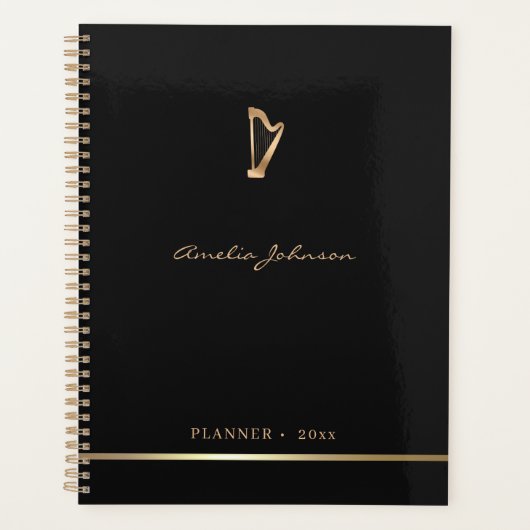 Gold Harp Elegant Music 2026 Jaarlijkse Planner (Voorkant)